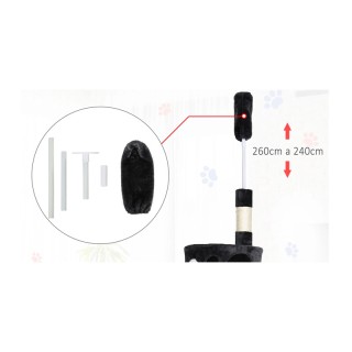 Δέντρο Γάτας - Ονυχοδρόμιο 60 x 45 x 240-260 cm PawHut D30-093WT Δέντρο Γάτας - Ονυχοδρόμιο 60 x 45 x 240-260 cm PawHut D30-093WT