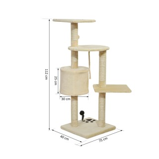 Δέντρο Γάτας - Ονυχοδρόμιο 75 x 40 x 112 cm PawHut D30-035