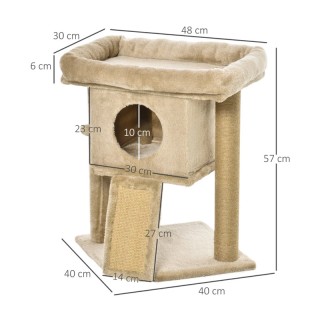 Δέντρο Γάτας - Ονυχοδρόμιο 40 x 40 x 57 cm PawHut D30-368CF Δέντρο Γάτας - Ονυχοδρόμιο 40 x 40 x 57 cm PawHut D30-368CF