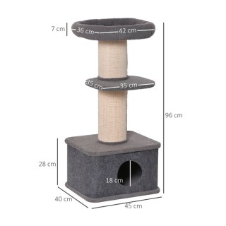 Δέντρο Γάτας - Ονυχοδρόμιο 40 x 45 x 96 cm PawHut D30-372 Δέντρο Γάτας - Ονυχοδρόμιο 40 x 45 x 96 cm PawHut D30-372