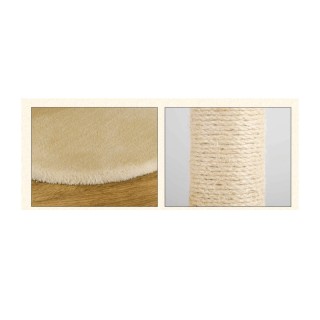 Δέντρο Γάτας - Ονυχοδρόμιο 48 x 48 x 104 cm Χρώματος Μπεζ PawHut D3...