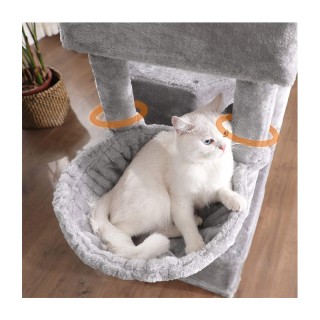 Δέντρο Γάτας - Ονυχοδρόμιο 55 x 40 x 164 cm Χρώματος Γκρι Feandrea ... Δέντρο Γάτας - Ονυχοδρόμιο 55 x 40 x 164 cm Χρώματος Γκρι Feandrea ...