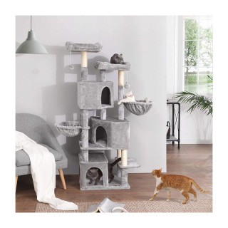 Δέντρο Γάτας - Ονυχοδρόμιο 55 x 40 x 164 cm Χρώματος Γκρι Feandrea ... Δέντρο Γάτας - Ονυχοδρόμιο 55 x 40 x 164 cm Χρώματος Γκρι Feandrea ...