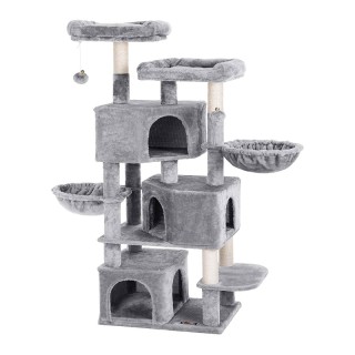 Δέντρο Γάτας - Ονυχοδρόμιο 55 x 40 x 164 cm Χρώματος Γκρι Feandrea ... Δέντρο Γάτας - Ονυχοδρόμιο 55 x 40 x 164 cm Χρώματος Γκρι Feandrea ...