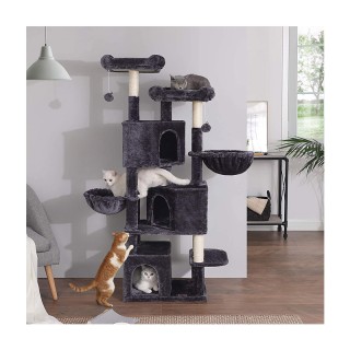 Δέντρο Γάτας - Ονυχοδρόμιο 55 x 40 x 164 cm Χρώματος Σκούρο Γκρι Fe... Δέντρο Γάτας - Ονυχοδρόμιο 55 x 40 x 164 cm Χρώματος Σκούρο Γκρι Fe...