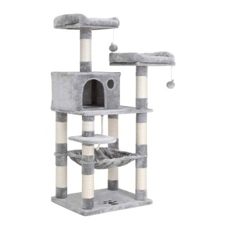 Δέντρο Γάτας - Ονυχοδρόμιο 55 x 45 x 143 cm Χρώματος Γκρι Feandrea ... Δέντρο Γάτας - Ονυχοδρόμιο 55 x 45 x 143 cm Χρώματος Γκρι Feandrea ...