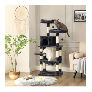 Δέντρο Γάτας - Ονυχοδρόμιο 55 x 45 x 143 cm Χρώματος Σκούρο Γκρι Fe...