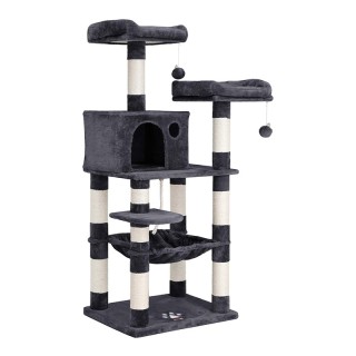 Δέντρο Γάτας - Ονυχοδρόμιο 55 x 45 x 143 cm Χρώματος Σκούρο Γκρι Fe...