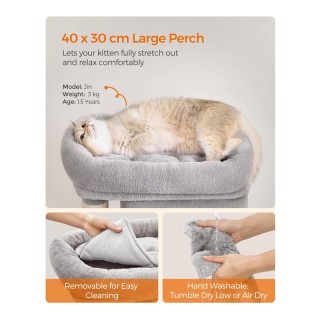 Δέντρο Γάτας - Ονυχοδρόμιο 40 x 30 x 67 cm Γκρι PCT611W01 Feandrea Δέντρο Γάτας - Ονυχοδρόμιο 40 x 30 x 67 cm Γκρι PCT611W01 Feandrea