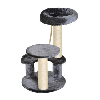 Δέντρο Γάτας - Ονυχοδρόμιο 40 x 65 cm Χρώματος Σκούρο Γκρι PawHut D...