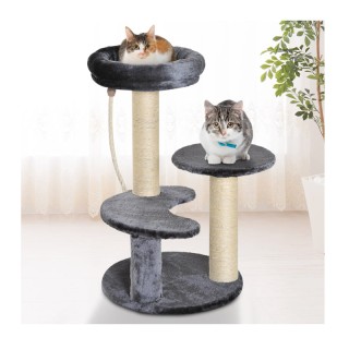 Δέντρο Γάτας - Ονυχοδρόμιο 40 x 65 cm Χρώματος Σκούρο Γκρι PawHut D...