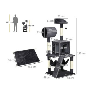 Δέντρο Γάτας - Ονυχοδρόμιο 48 x 48 x 125 cm PawHut D30-613V00CG Δέντρο Γάτας - Ονυχοδρόμιο 48 x 48 x 125 cm PawHut D30-613V00CG