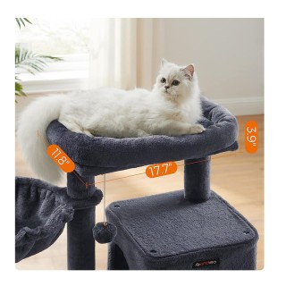 Δέντρο Γάτας - Ονυχοδρόμιο 48 x 48 x 96 cm Χρώματος Σκούρο Γκρι PCT...