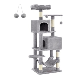 Δέντρο Γάτας - Ονυχοδρόμιο 49 x 40 x 155 cm Χρώματος Γκρι Feandrea ... Δέντρο Γάτας - Ονυχοδρόμιο 49 x 40 x 155 cm Χρώματος Γκρι Feandrea ...