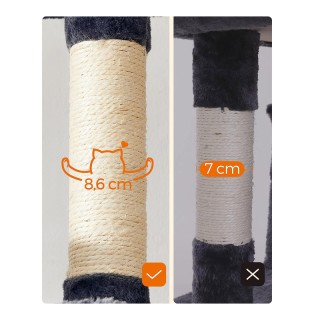 Δέντρο Γάτας - Ονυχοδρόμιο 50 x 50 x 164 cm Γκρι/Λευκό PCT087G01 Fe... Δέντρο Γάτας - Ονυχοδρόμιο 50 x 50 x 164 cm Γκρι/Λευκό PCT087G01 Fe...