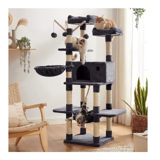 Δέντρο Γάτας - Ονυχοδρόμιο 50 x 50 x 164 cm Γκρι/Λευκό PCT087G01 Fe... Δέντρο Γάτας - Ονυχοδρόμιο 50 x 50 x 164 cm Γκρι/Λευκό PCT087G01 Fe...