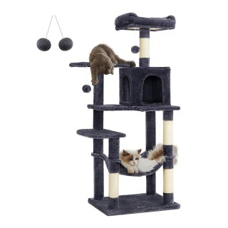 Δέντρο Γάτας - Ονυχοδρόμιο 55 x 45 x 143 cm Χρώματος Σκούρο Γκρι PC... Δέντρο Γάτας - Ονυχοδρόμιο 55 x 45 x 143 cm Χρώματος Σκούρο Γκρι PC...