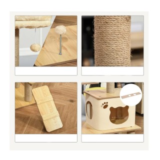 Δέντρο Γάτας - Ονυχοδρόμιο 60 x 40 x 130 cm PawHut D30-367