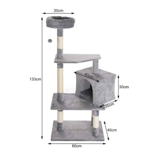 Δέντρο Γάτας - Ονυχοδρόμιο 60 x 40 x 133 cm Bakaji 02814741 Δέντρο Γάτας - Ονυχοδρόμιο 60 x 40 x 133 cm Bakaji 02814741