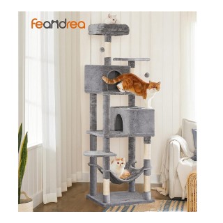 Δέντρο Γάτας - Ονυχοδρόμιο 60 x 49 x 191 cm Γκρι / Λευκό PCT191W01 ... Δέντρο Γάτας - Ονυχοδρόμιο 60 x 49 x 191 cm Γκρι / Λευκό PCT191W01 ...