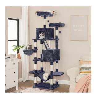 Δέντρο Γάτας - Ονυχοδρόμιο 60 x 50 x 206 cm Χρώματος Σκούρο Γκρι PC... Δέντρο Γάτας - Ονυχοδρόμιο 60 x 50 x 206 cm Χρώματος Σκούρο Γκρι PC...