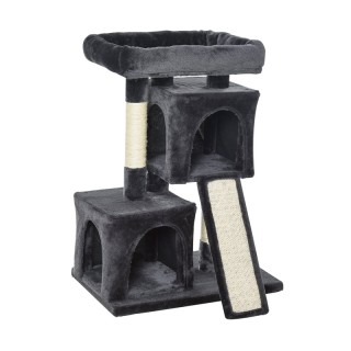 Δέντρο Γάτας - Ονυχοδρόμιο 83 x 59 x 39 cm Χρώματος Σκούρο Γκρι Paw...