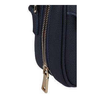 Δερμάτινη Γυναικεία Τσάντα Ώμου Χρώματος Navy Beverly Hills Polo Cl...