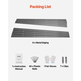 VEVOR Μεταλλικό Περίγραμμα Κήπου 8 Τεμ 72in Ανθεκτικό στη Σκουριά Ε... VEVOR Μεταλλικό Περίγραμμα Κήπου 8 Τεμ 72in Ανθεκτικό στη Σκουριά Ε...