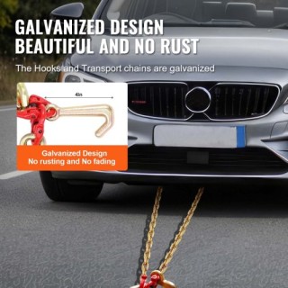 Αλυσίδα Ρυμούλκησης VEVOR 5/16 x 3 G80 με Άγκιστρα RTJ & Grab 10800...