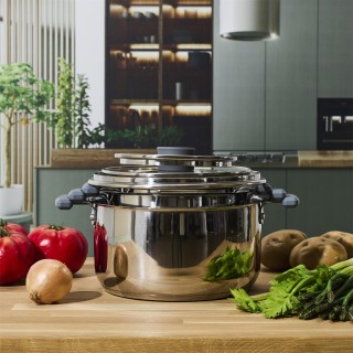 Σετ Κατσαρολών All-in-One X3 Easy Storage 17/21/25cm - Inox KC5228 ...