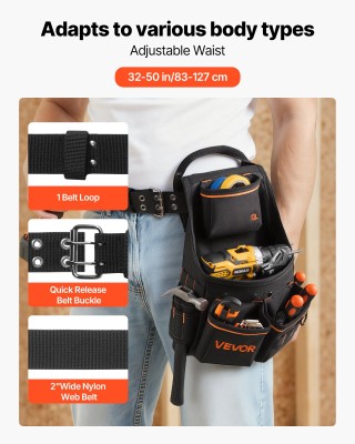 VEVOR Ρυθμιζόμενη Εργαλειοθήκη Ζώνης για Ηλεκτρολόγους & Ξυλουργούς... VEVOR Ρυθμιζόμενη Εργαλειοθήκη Ζώνης για Ηλεκτρολόγους & Ξυλουργούς...