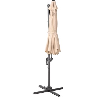 BAKAJI  Εξωτερική Ομπρέλα Κήπου Εκκεντρωμένη Μπεζ Διάμετρος 3Μ με Σ...