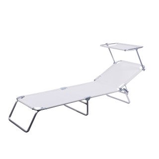 Galileo Πτυσσόμενη ξαπλώστρα θαλάσσης με ενσωματωμένη ομπρέλα σε αλ...