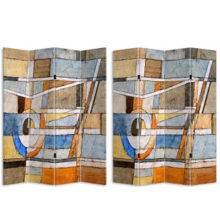 BAKAJI Παραβάν Διαχωριστικό 4 Πάνελ Εκτύπωση Μπρος Πίσω Αφηρημένος... BAKAJI Παραβάν Διαχωριστικό 4 Πάνελ Εκτύπωση Μπρος Πίσω Αφηρημένος...