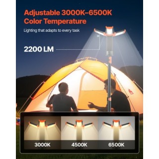VEVOR LED Φορητό Φωτιστικό Εργασίας με Τρίποδο, 8Ah, 2200 Lumen, 30... VEVOR LED Φορητό Φωτιστικό Εργασίας με Τρίποδο, 8Ah, 2200 Lumen, 30...