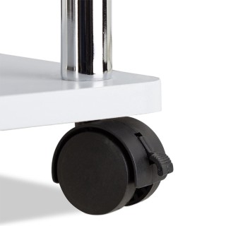 BAKAJI Λευκό Έπιπλο Τηλεόρασης με Ρόδες από MDF 02814568