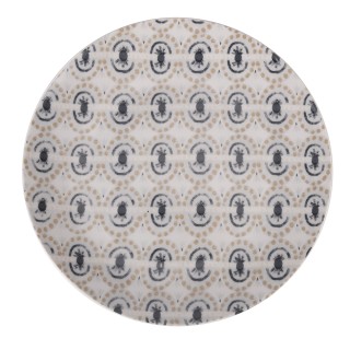 Villa DEste Σετ 6 τμχ  Πιάτο φρούτων από πορσελάνη στυλ boho chic B...