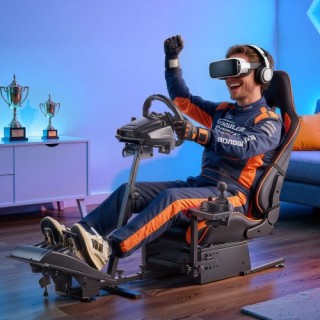 VEVOR Βάση Τιμονιού Αγώνων, Βαρέως Τύπου Προσομοιωτής Συμβατός με L...