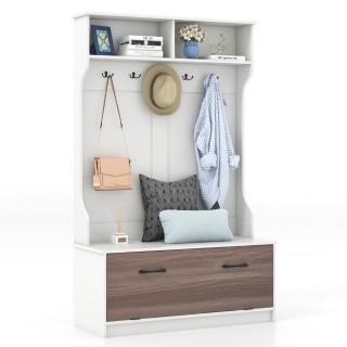 Costway Πολυλειτουργική Ντουλάπα Εισόδου με Καθιστικό και Αποθηκευ... Costway Πολυλειτουργική Ντουλάπα Εισόδου με Καθιστικό και Αποθηκευ...