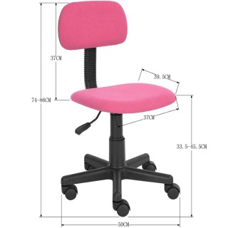 BAKAJI  Καρέκλα Γραφείου με 5 ρόδες για Γραφείο, Δωμάτιο, Μικρό Δωμ...