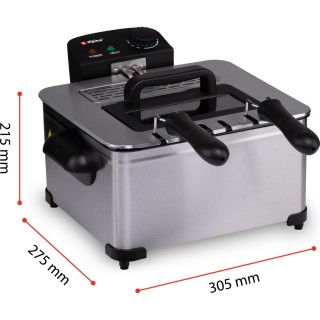 ALPINA Φριτέζα με 3 Καλάθια, Ισχύς 2000 W, Χωρητικότητα 5 Λίτρων κ... ALPINA Φριτέζα με 3 Καλάθια, Ισχύς 2000 W, Χωρητικότητα 5 Λίτρων κ...