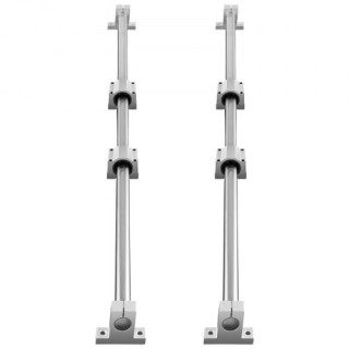 VEVOR  Σετ Οδηγών Γραμμής SFC20 1000mm, 2 Οδηγοί, 4 Μπλοκ SC20, 4 Υ...