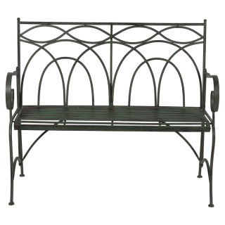 Galileo Πάγκος 2 θέσεων από σίδερο 113x55x96 cm πτυσσόμενος και εξο...