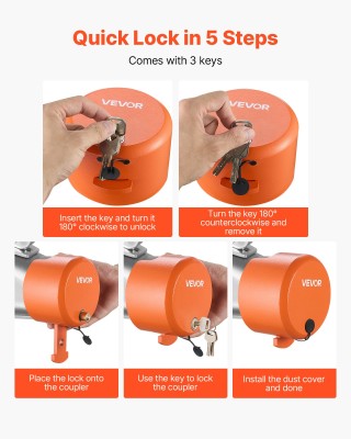 VEVOR Κλείδωμα Τροχόσπιτου για Ευθύ Σύνδεσμο με Μπίλια 1-7/8, 2 & 2... VEVOR Κλείδωμα Τροχόσπιτου για Ευθύ Σύνδεσμο με Μπίλια 1-7/8, 2 & 2...