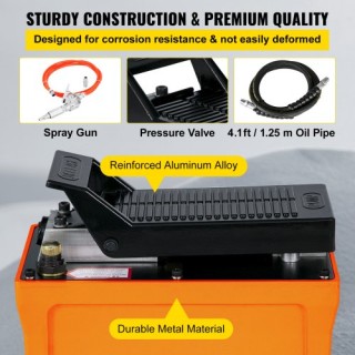 VEVOR Υδραυλική Αντλία 10000 PSI με Ποδόπληκτρο και Σωλήνα  QDJTYYB...