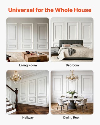 VEVOR Σετ Προφίλ Διακοσμητικής Μοντέρνας Τέχνης Τοίχου 3-Τεμάχια, Ε... VEVOR Σετ Προφίλ Διακοσμητικής Μοντέρνας Τέχνης Τοίχου 3-Τεμάχια, Ε...