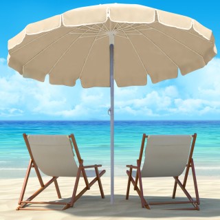 BAKAJI Ομπρέλα Θάλασσας Παραλίας Κήπου 220cm Αλουμινίου 16 Ακτίνες... BAKAJI Ομπρέλα Θάλασσας Παραλίας Κήπου 220cm Αλουμινίου 16 Ακτίνες...