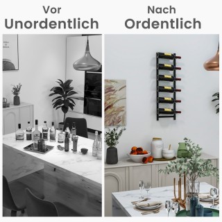 Costway Επιτοίχια Κάβα Κρασιών για 6 Φιάλες - Μοντέρνος Σχεδιασμός ... Costway Επιτοίχια Κάβα Κρασιών για 6 Φιάλες - Μοντέρνος Σχεδιασμός ...