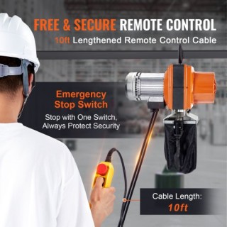 Ηλεκτρικός Γερανός Αλυσίδας VEVOR 1000 kg 3m Μονοφασικός  DDHLHLCS2...