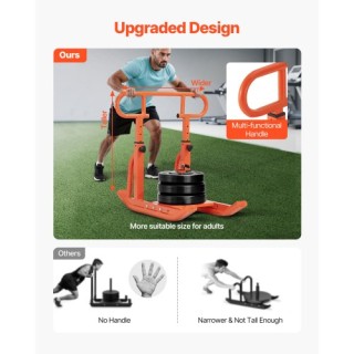 VEVOR Πορτοκαλί Έλκηθρο Γυμναστικής για Προπόνηση Δύναμης SZXQCS12Y...